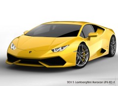  Voitures 2015 Lamborghini Huracan LP640-4 jaune