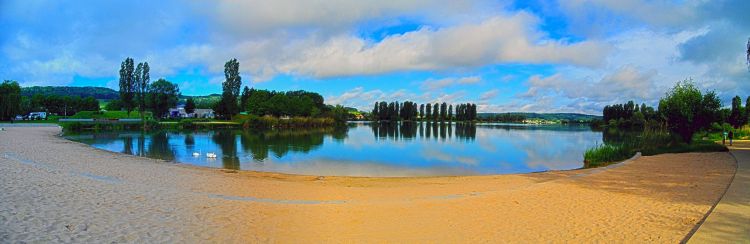 Fonds d'cran Nature Lacs - Etangs Lac de Vesoul (vue sur la plage)