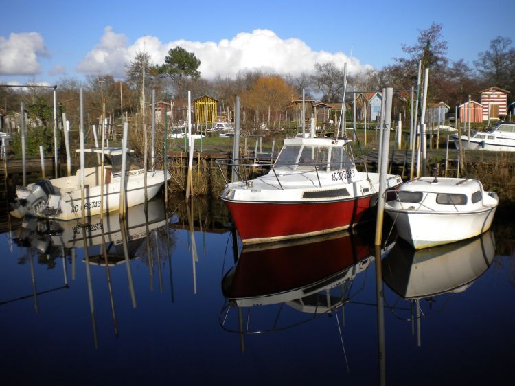 Wallpapers Boats Harbours Aquitaine, port de Biganos