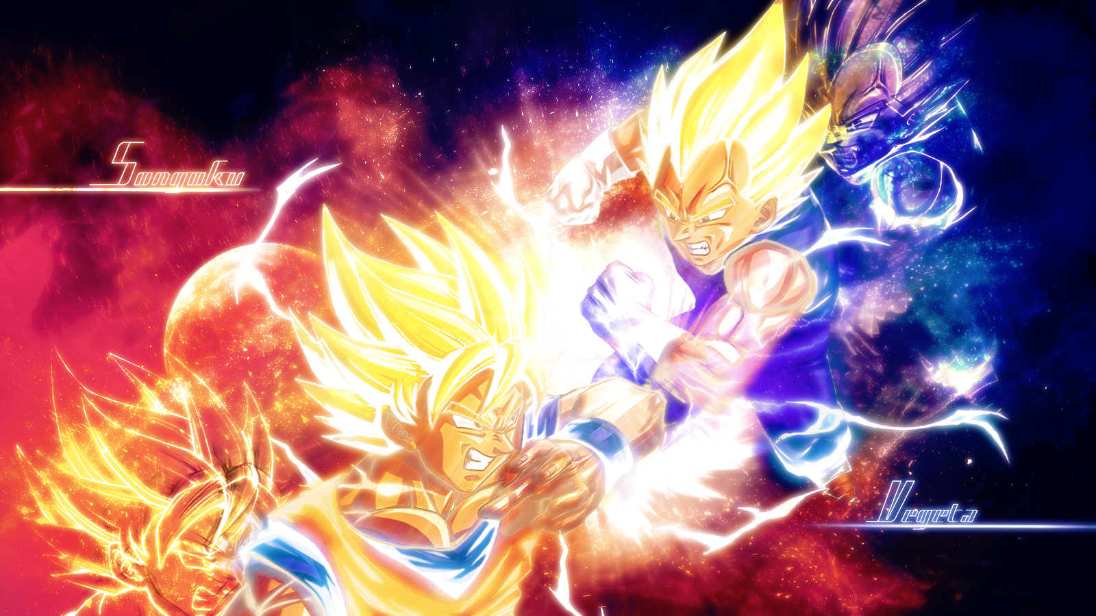 Wallpapers Manga Dragon Ball Z Sangoku vs Vegeta