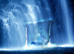  Art - Numrique cascade bouddha