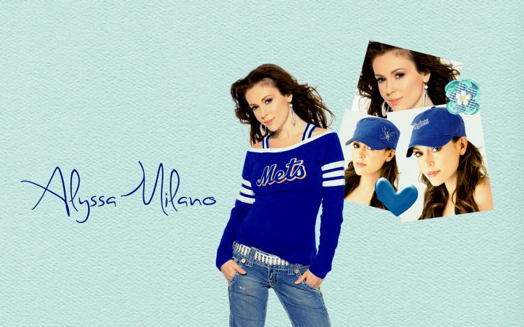 Fonds d'cran Clbrits Femme Alyssa Milano Wallpaper N377884