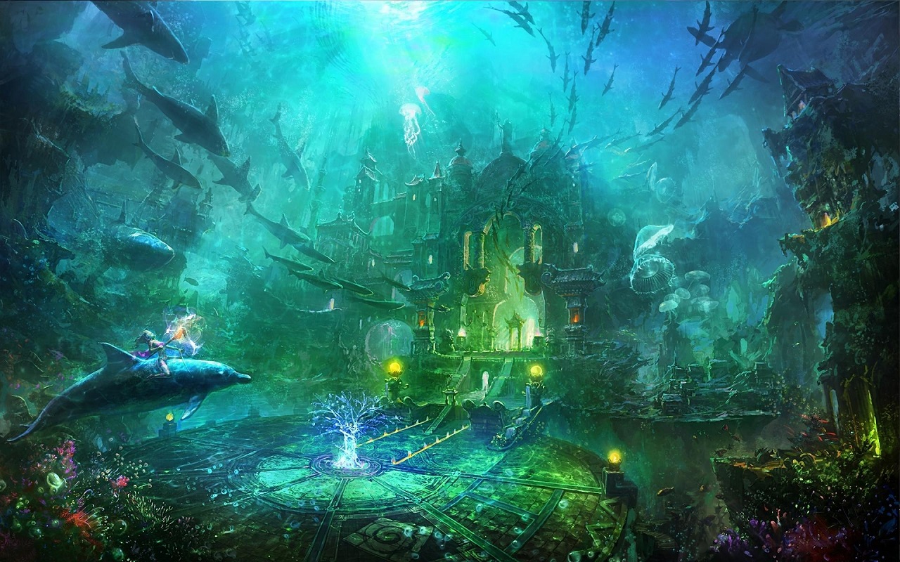 Fonds d'cran Fantasy et Science Fiction Paysages Fantasy Atlantis