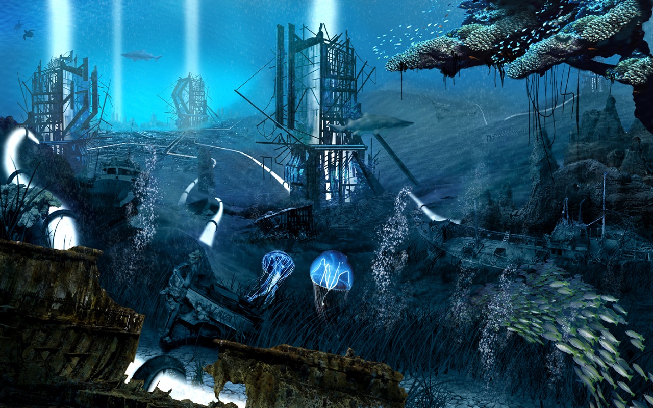 Fonds d'cran Fantasy et Science Fiction Paysages Fantasy Atlantis