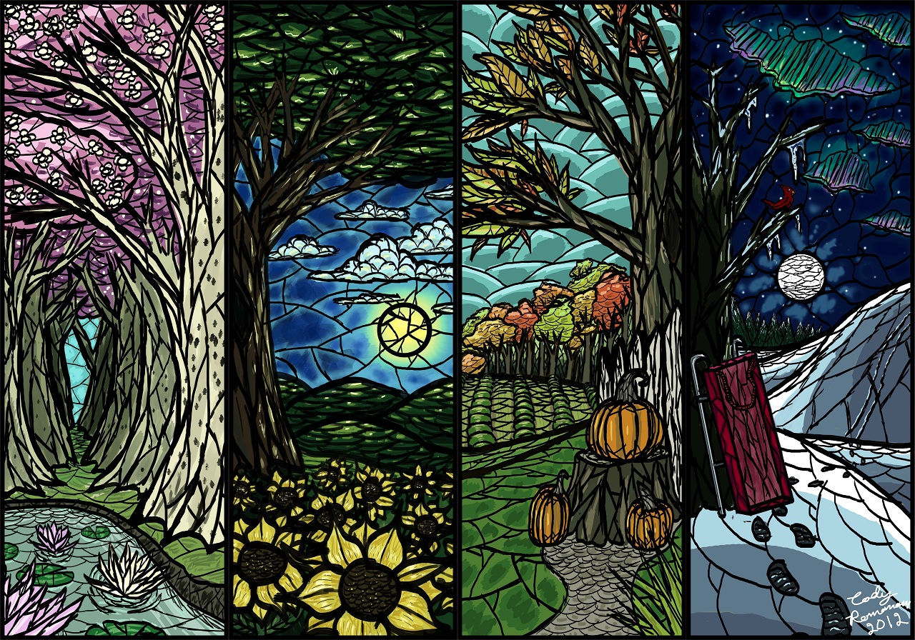 Wallpapers Digital Art Nature - 4 Seasons 4 saisons