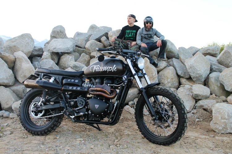 Fonds d'cran Motos Triumph Dagger Cycle scrambler