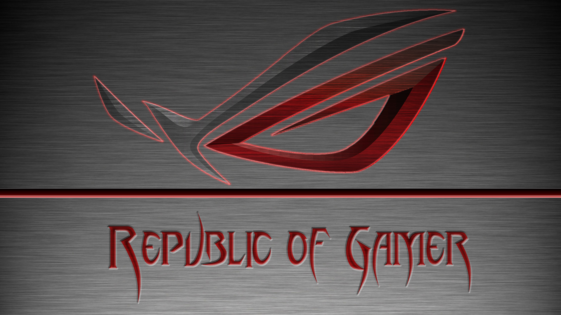 Wallpapers Computers Asus republic of gamer metal brossé