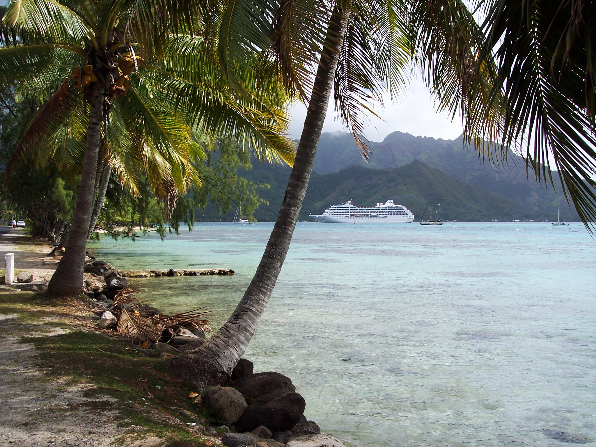 Wallpapers Nature Paradisiac Islands Baie de Cook  Moorea (Polynsie)