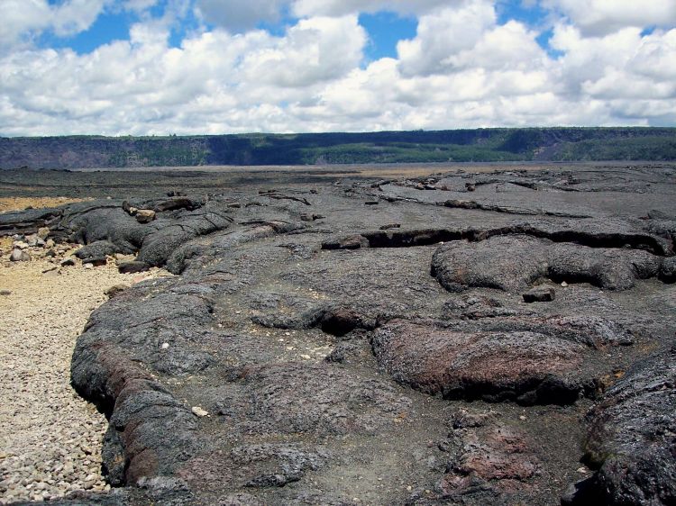 Wallpapers Trips : North America United-States > Hawa Coulée de lave sur big Island (Hawaii)