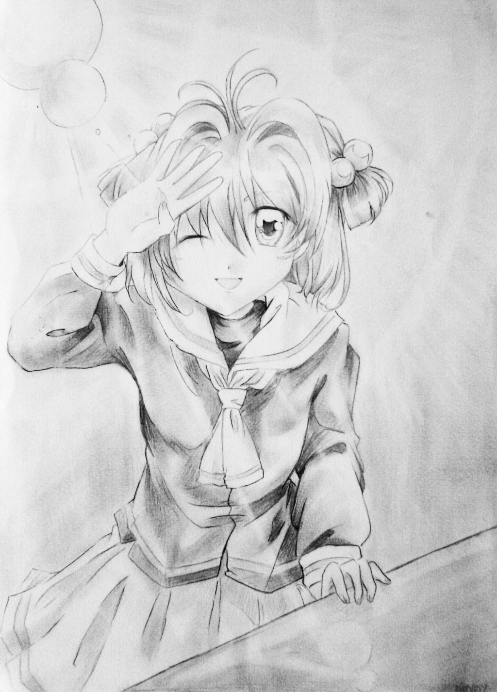 Fonds d'cran Art - Crayon Manga - Sakura light