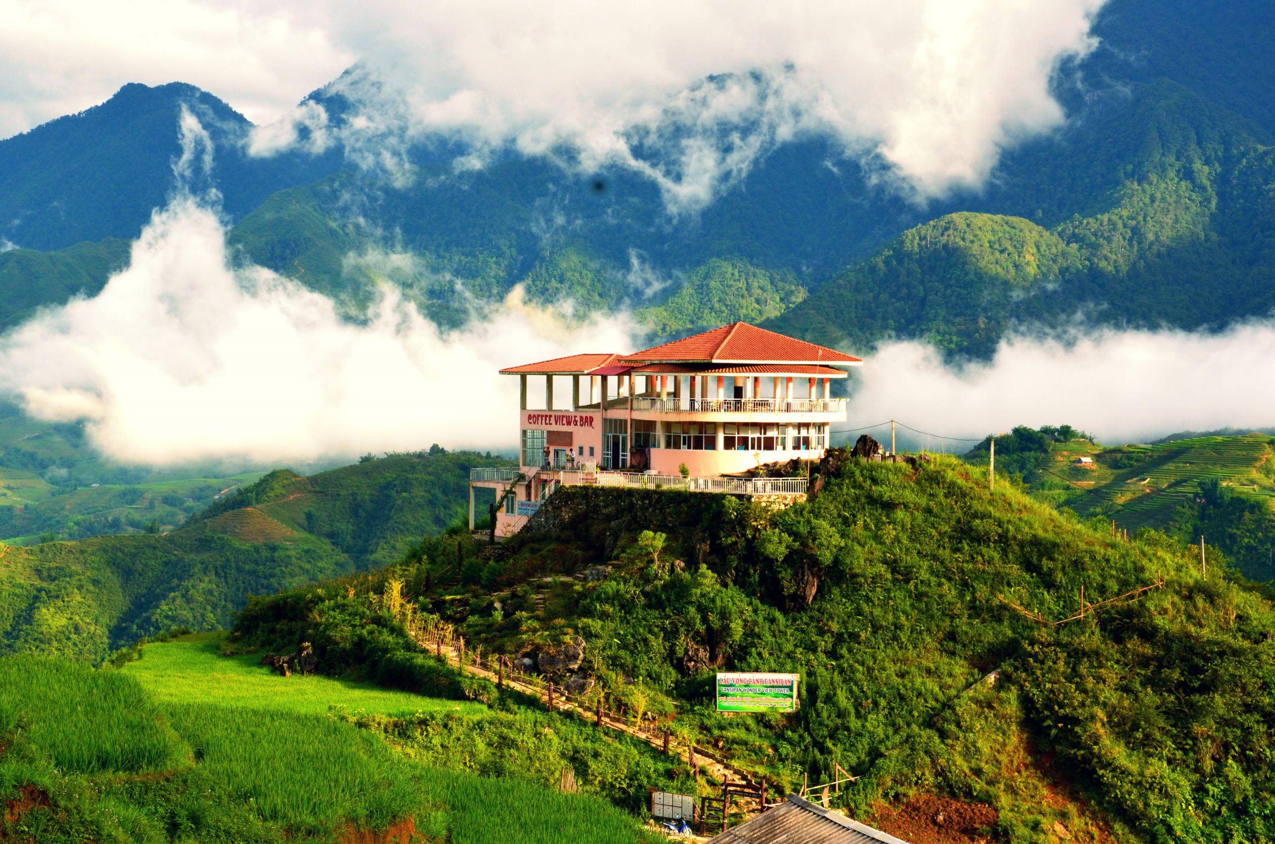 Fonds d'cran Voyages : Asie Vietnam Coffee View & Bar - Sapa (Vietnam)