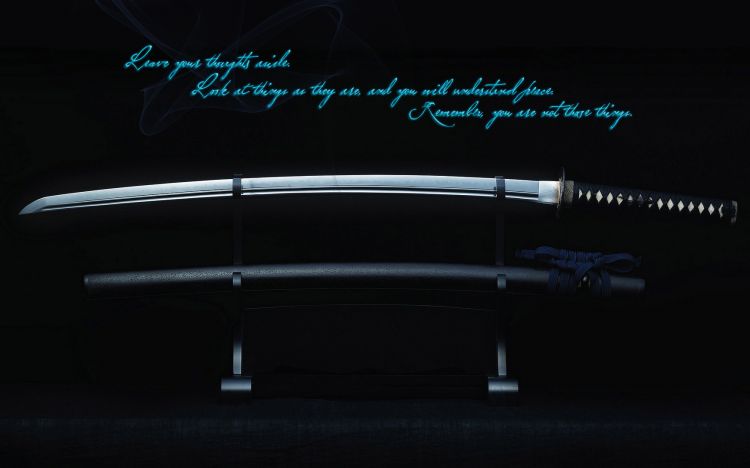 Wallpapers Digital Art Weapons - War Katana sur socle