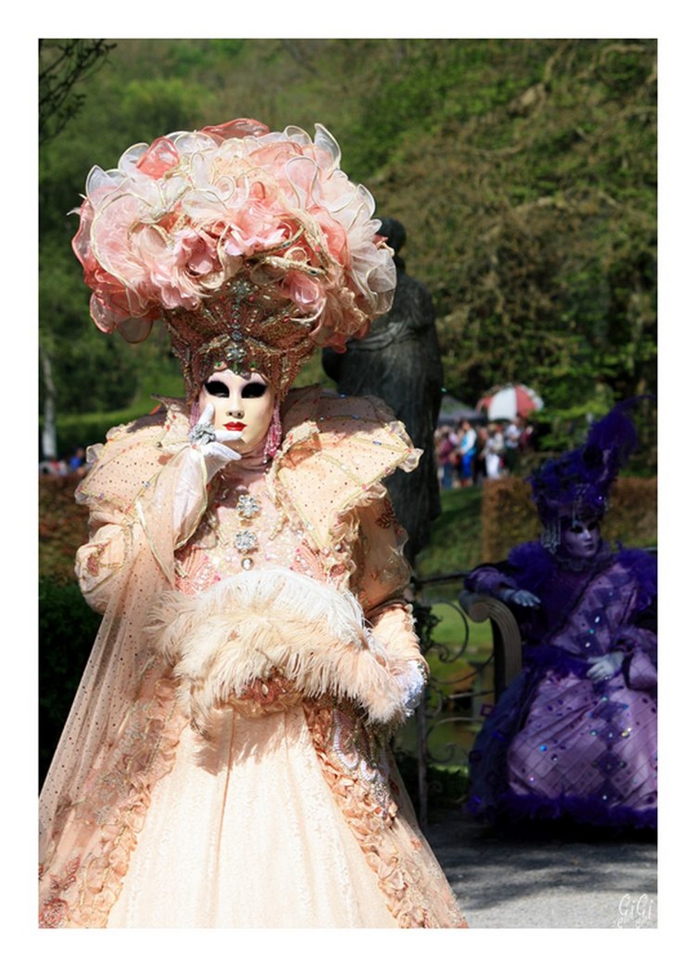 Fonds d'cran Hommes - Evnements Carnavals - Costumes Château, Jardins d'Annevoie & Costumés de Venise (2013) - Belgique.