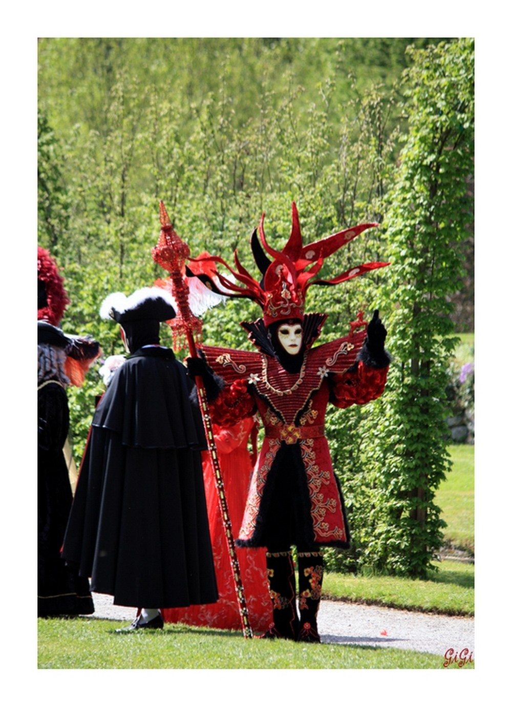 Fonds d'cran Hommes - Evnements Carnavals - Costumes Château, Jardins d'Annevoie & Costumés de Venise (2013) - Belgique.