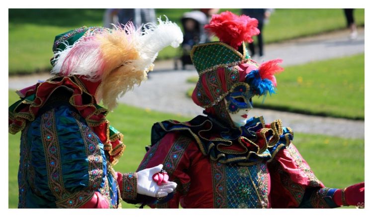 Wallpapers People - Events Carnivals - Outfits Château, Jardins d'Annevoie & Costumés de Venise (2013) - Belgique.