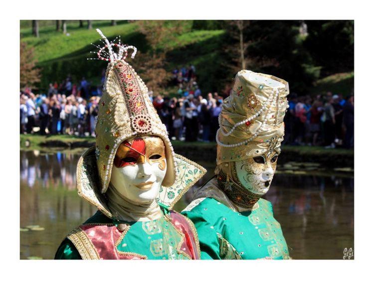 Fonds d'cran Hommes - Evnements Carnavals - Costumes Château, Jardins d'Annevoie & Costumés de Venise (2013) - Belgique.