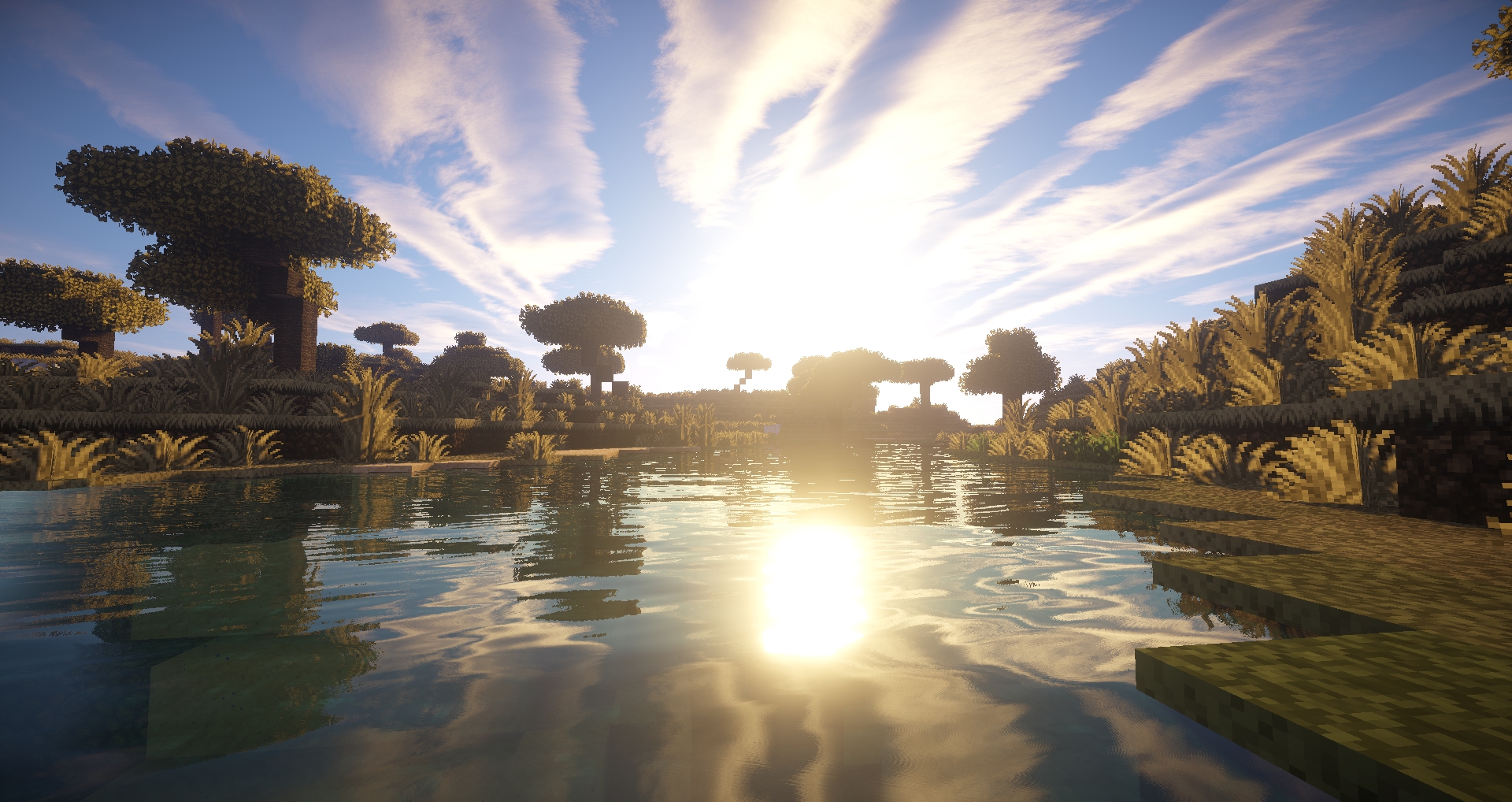 Fonds d'cran Jeux Vido Minecraft Screenshots d'un magnifique paysage sur Minecraft