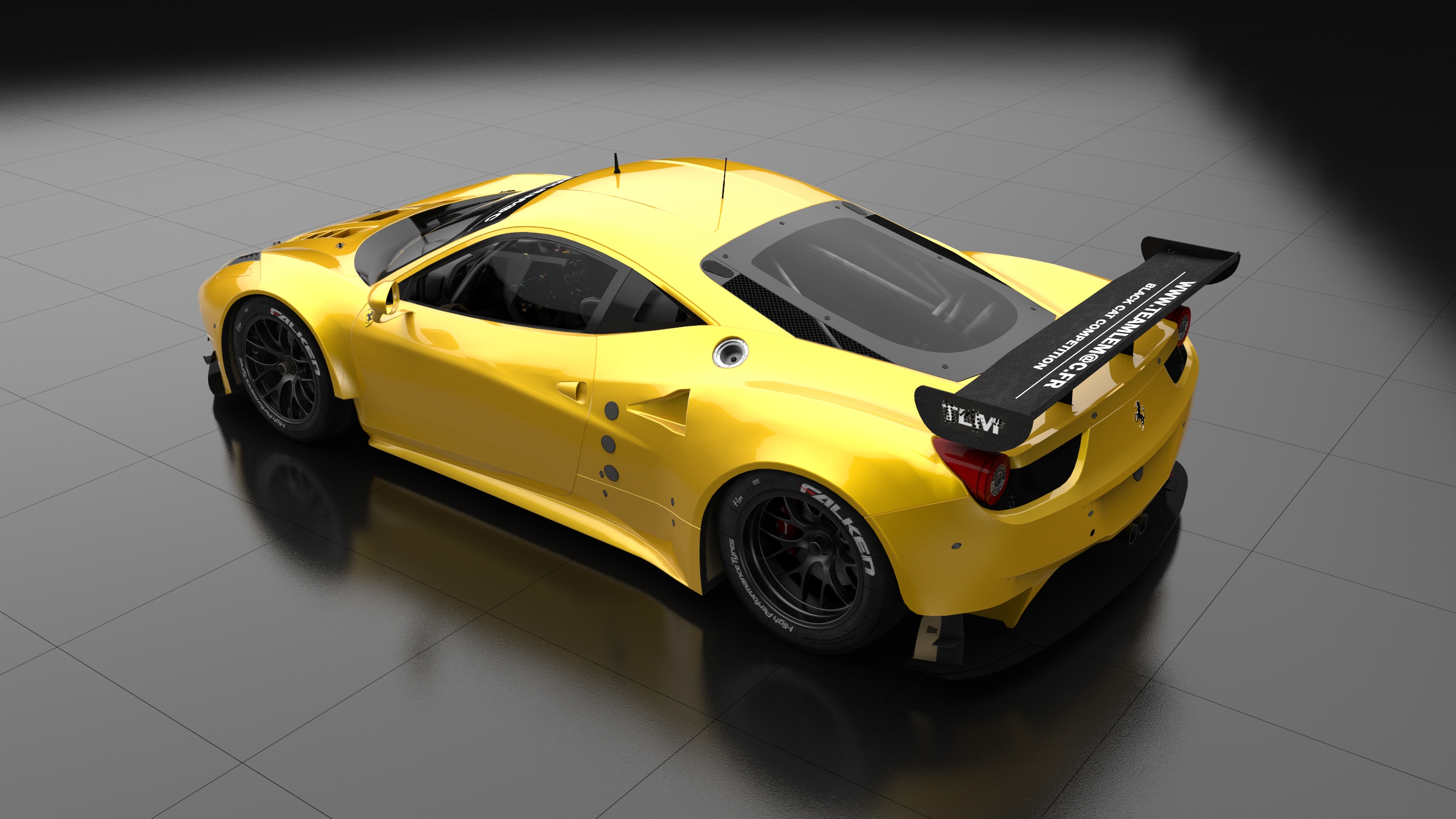 Wallpapers Digital Art 3D F458 GTE 2013