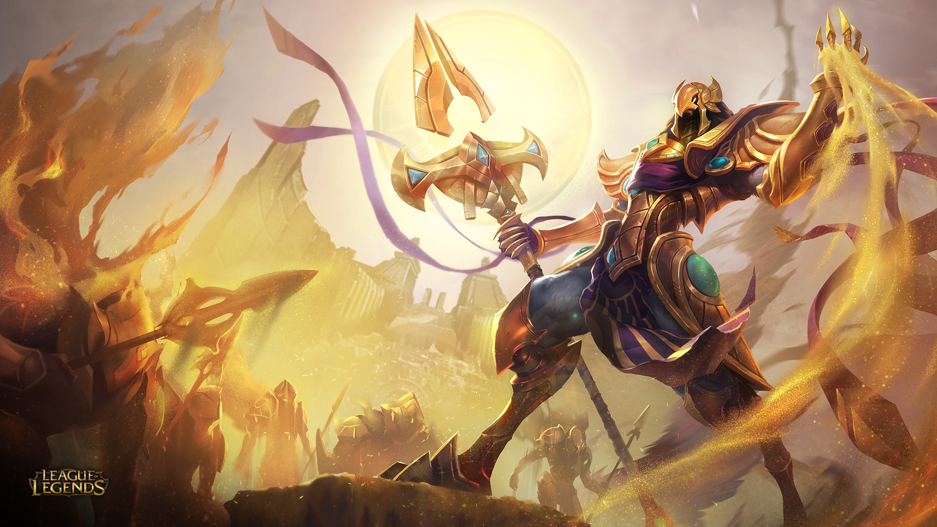 Fonds d'cran Jeux Vido League of Legends - Clash of Fates Azir - Empereur des sables