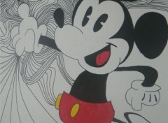  Art - Crayon Mickey mouse