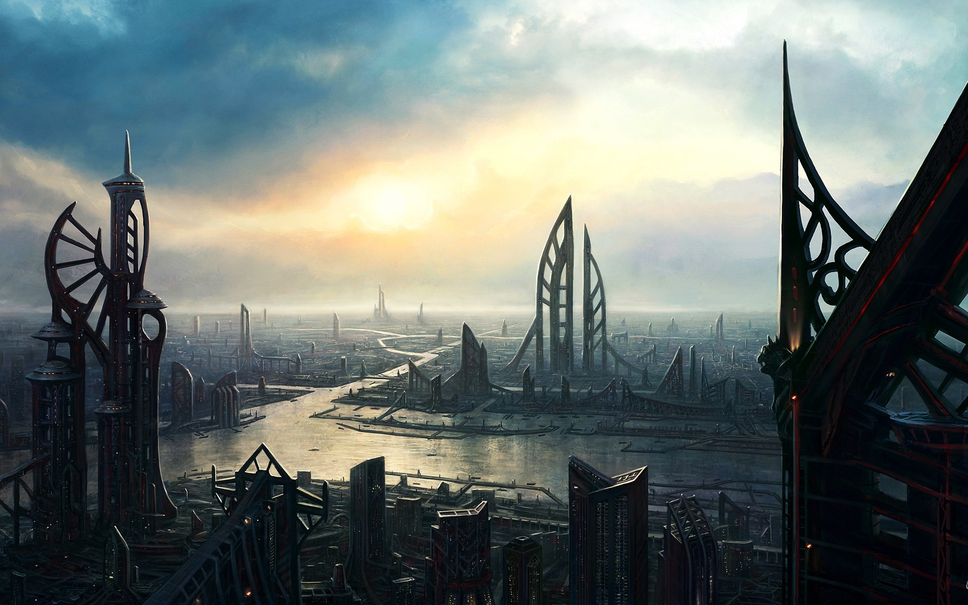 Wallpapers Fantasy and Science Fiction Future cities 