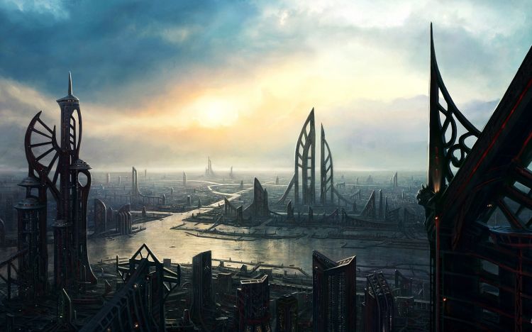 Wallpapers Fantasy and Science Fiction Future cities Wallpaper N382567