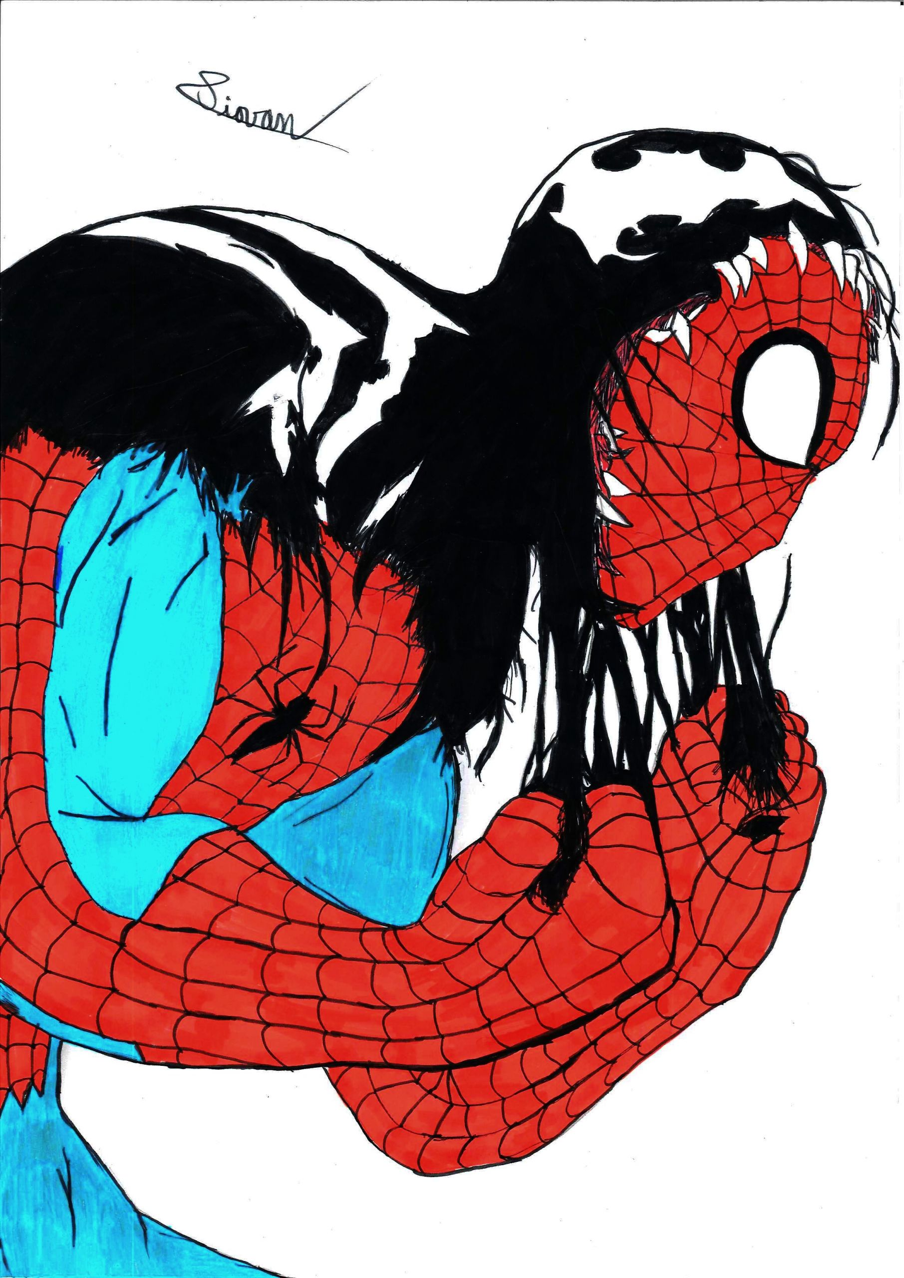 Fonds d'cran Art - Crayon BDs - Spiderman 