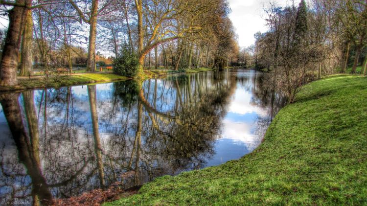 Fonds d'cran Nature Canaux Parc en HDR