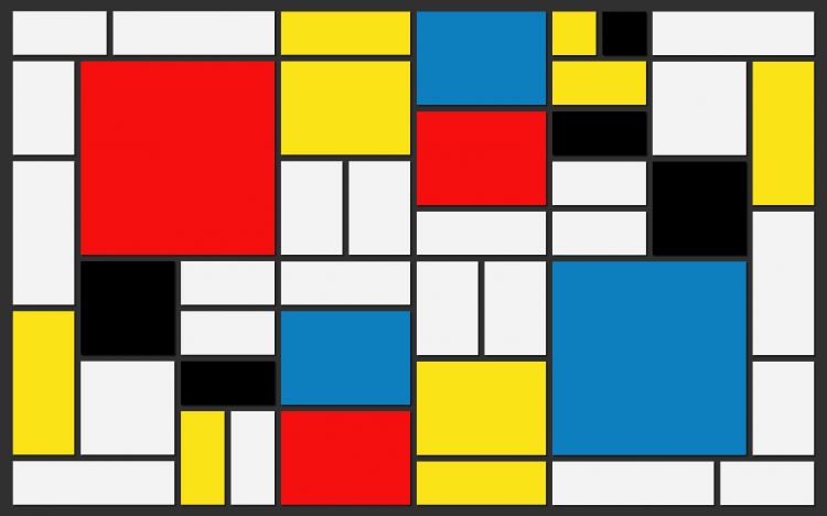 Fonds d'cran Art - Numrique Abstrait Piet Mondrian