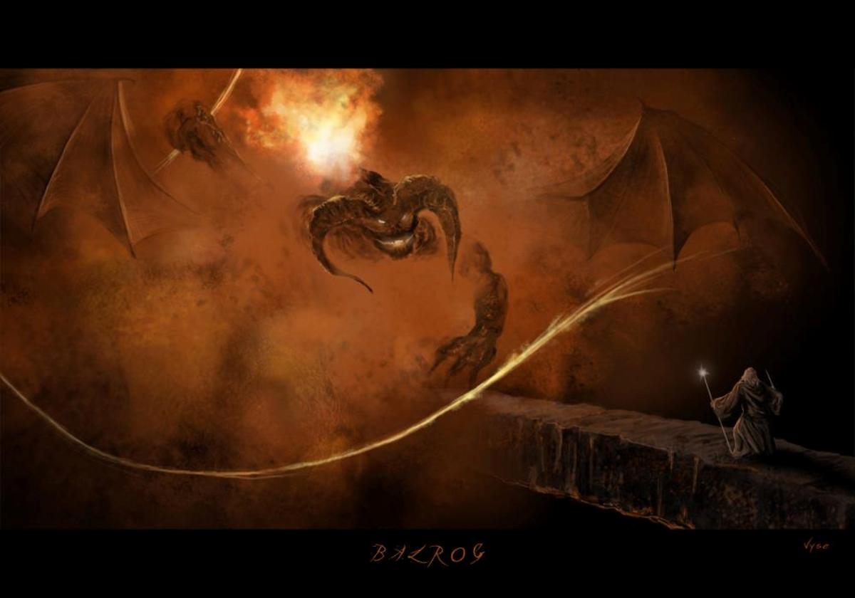 Wallpapers Fantasy and Science Fiction Magicians - Witches Balrog