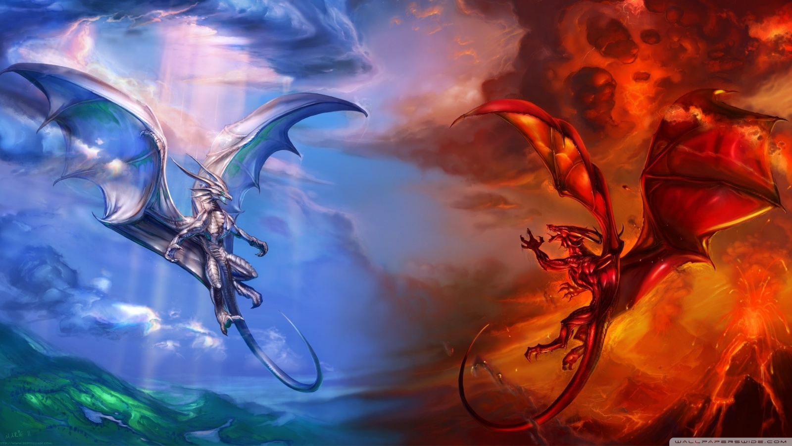 Wallpapers Fantasy and Science Fiction Creatures : Dragons 