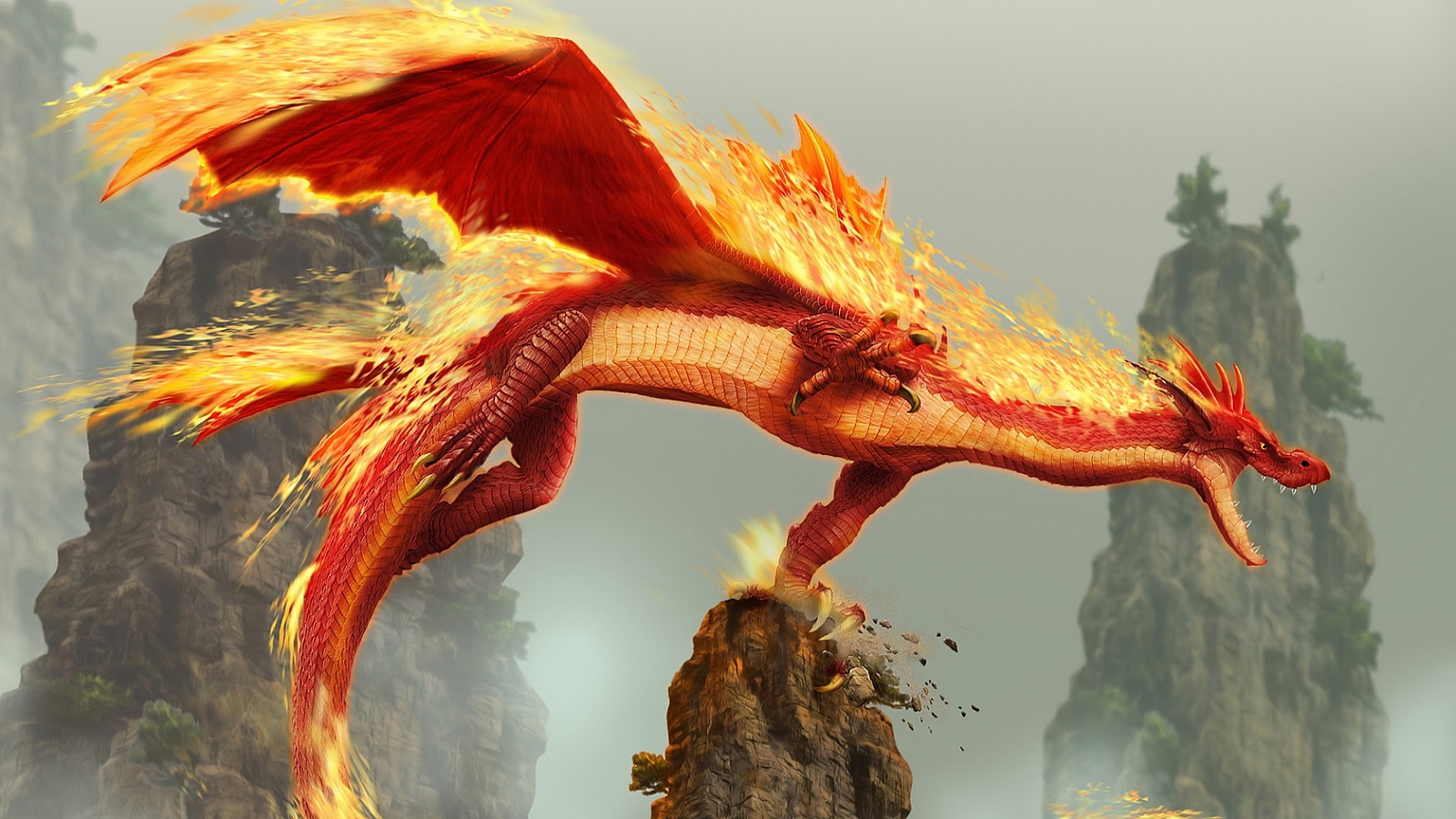 Wallpapers Fantasy and Science Fiction Creatures : Dragons 