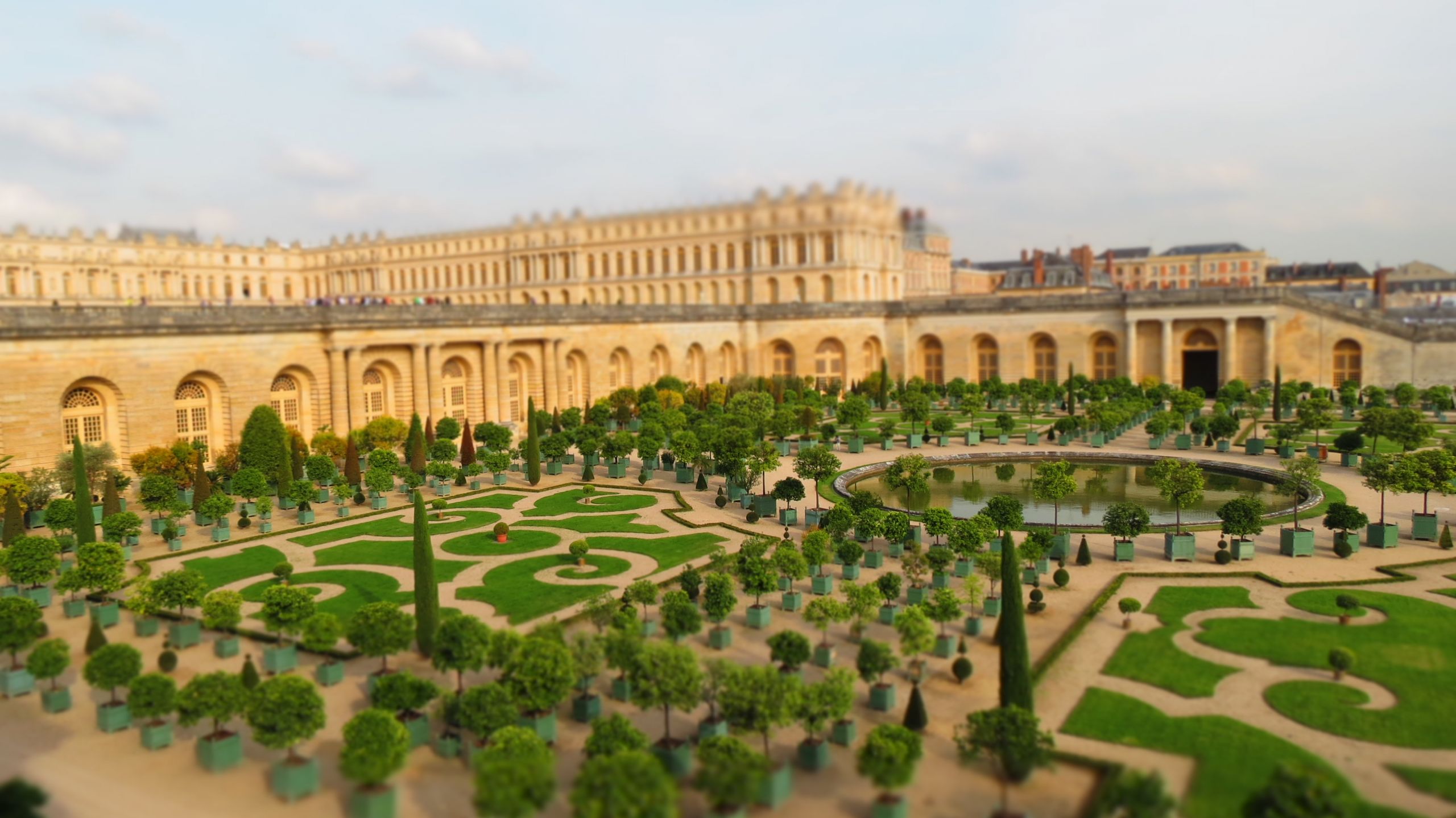 Wallpapers Trips : Europ France > Ile-de-France > Paris l'orangerie Chteau de versailles effet miniature