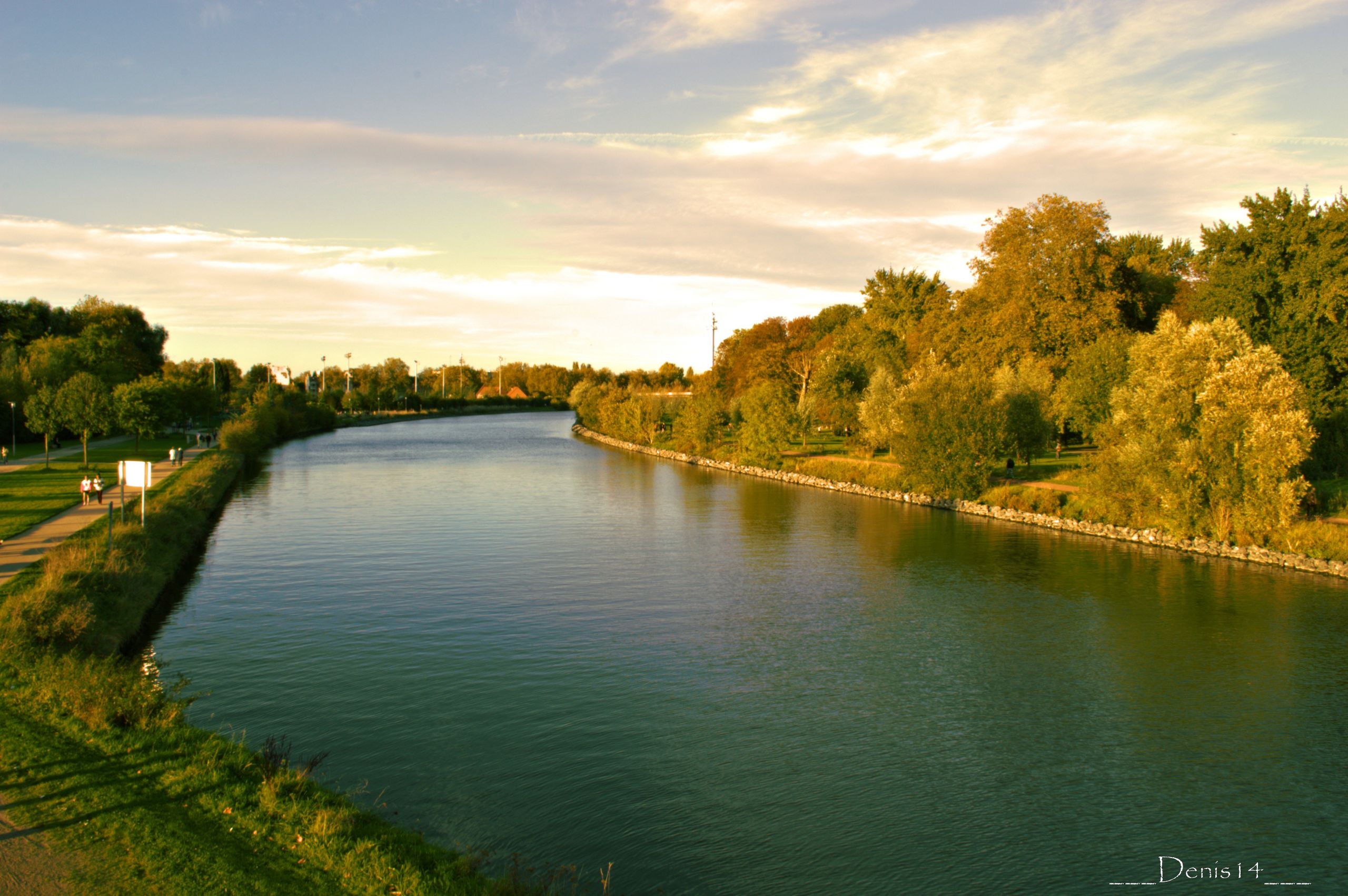 Fonds d'cran Nature Fleuves - Rivires - Torrents La Deûle Wambrechies-Lille