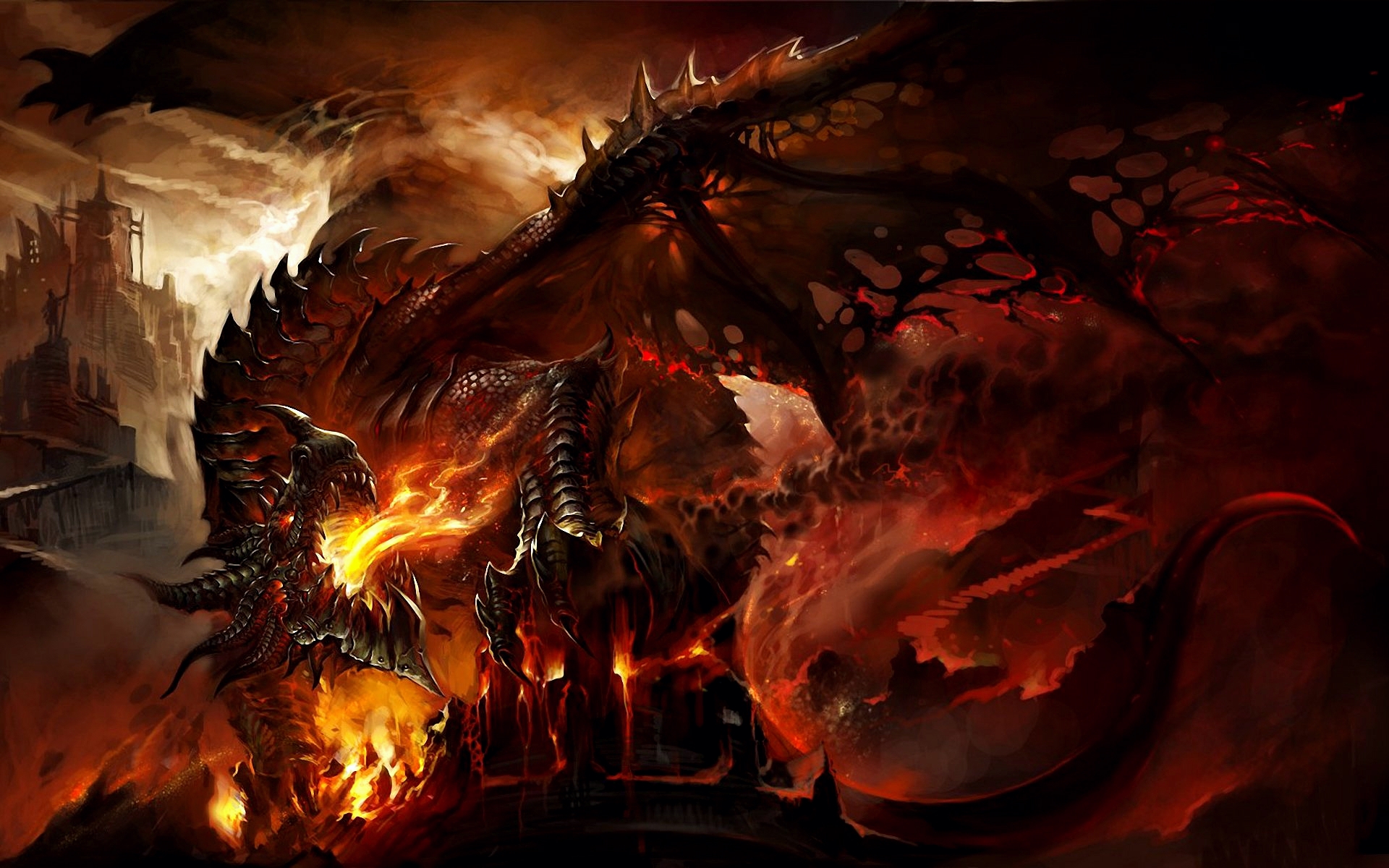 Wallpapers Fantasy and Science Fiction Creatures : Dragons 