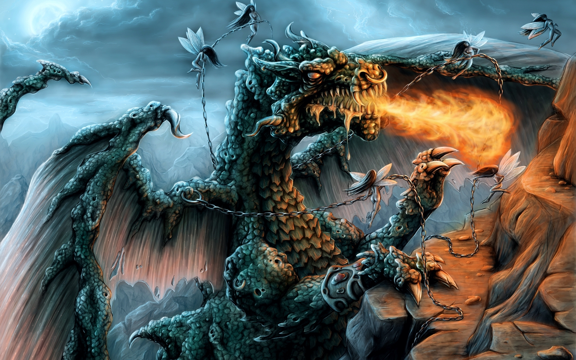 Wallpapers Fantasy and Science Fiction Creatures : Dragons 