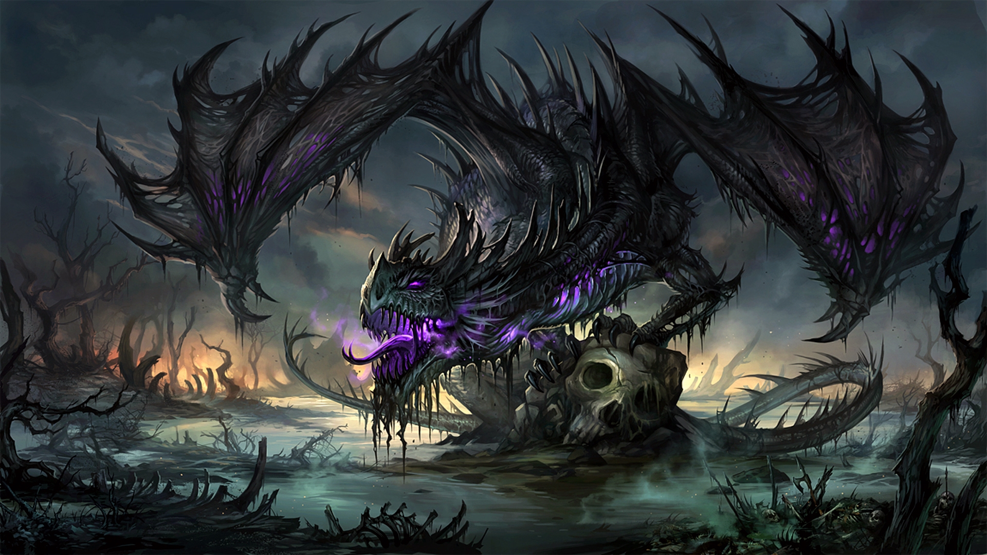 Wallpapers Fantasy and Science Fiction Creatures : Dragons 