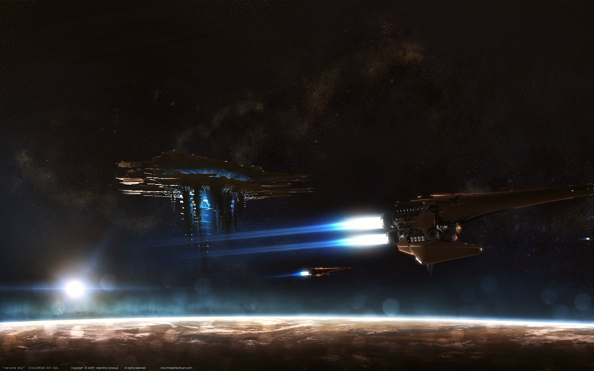 Wallpapers Fantasy and Science Fiction Spaceships 