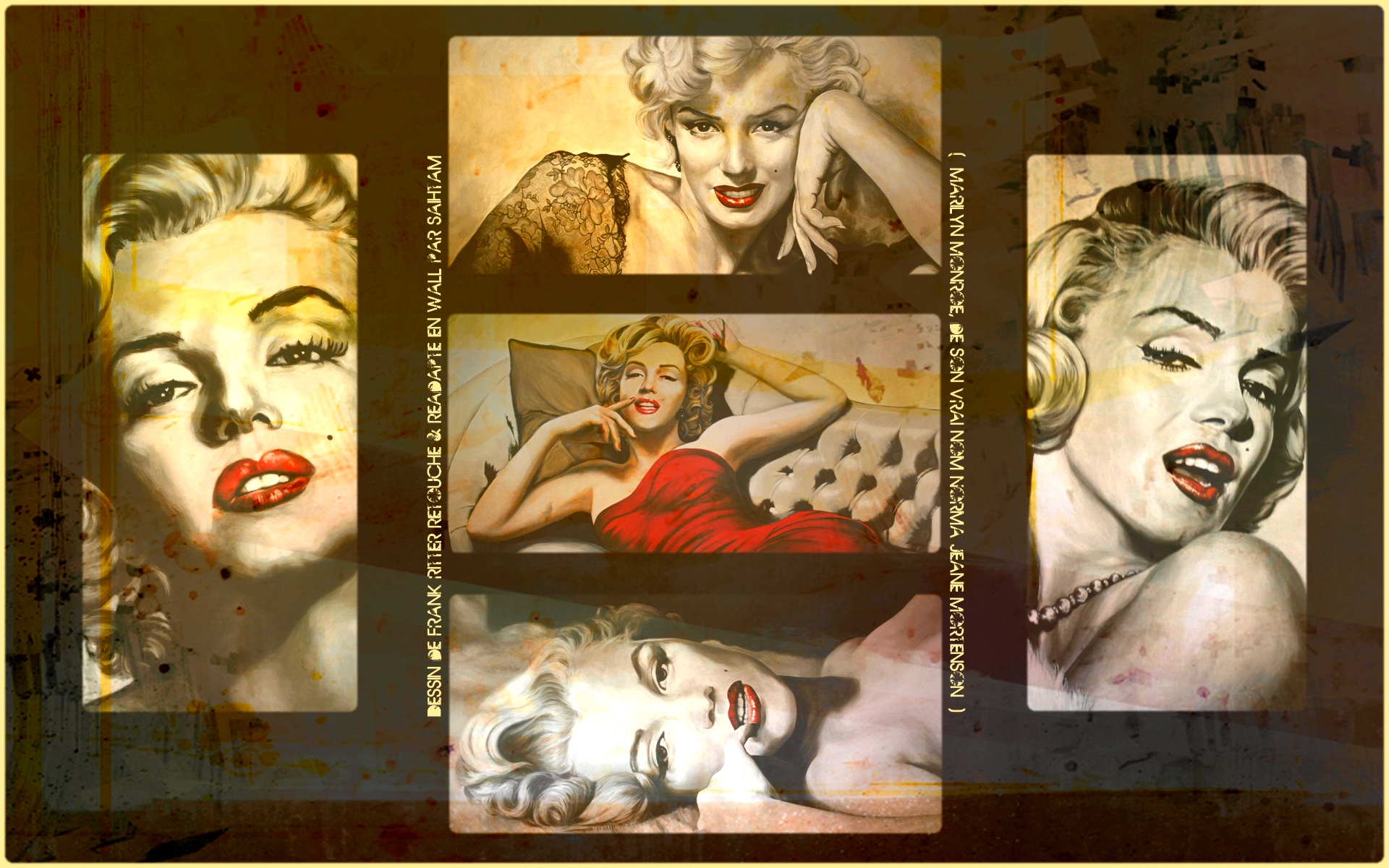 Fonds d'cran Clbrits Femme Marilyn Monroe Marylin Monroe Acidula