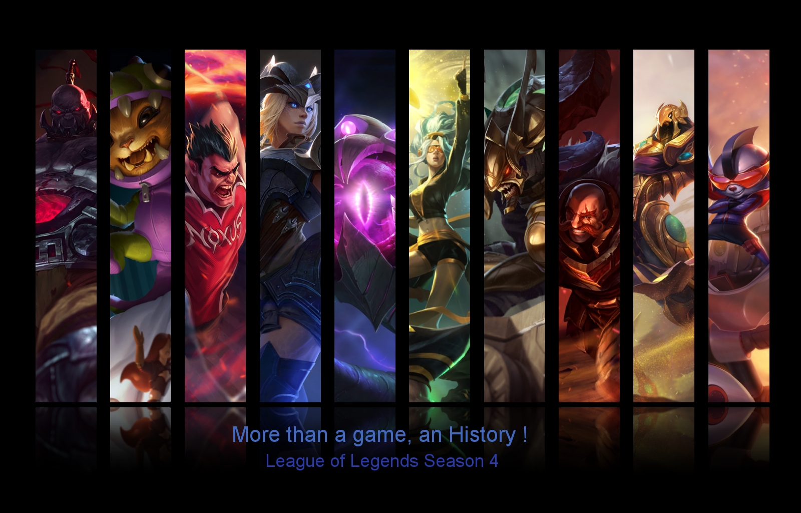 Fonds d'cran Jeux Vido League of Legends - Clash of Fates More than a game, an History ! League of Legends Season 4 Wallpaper