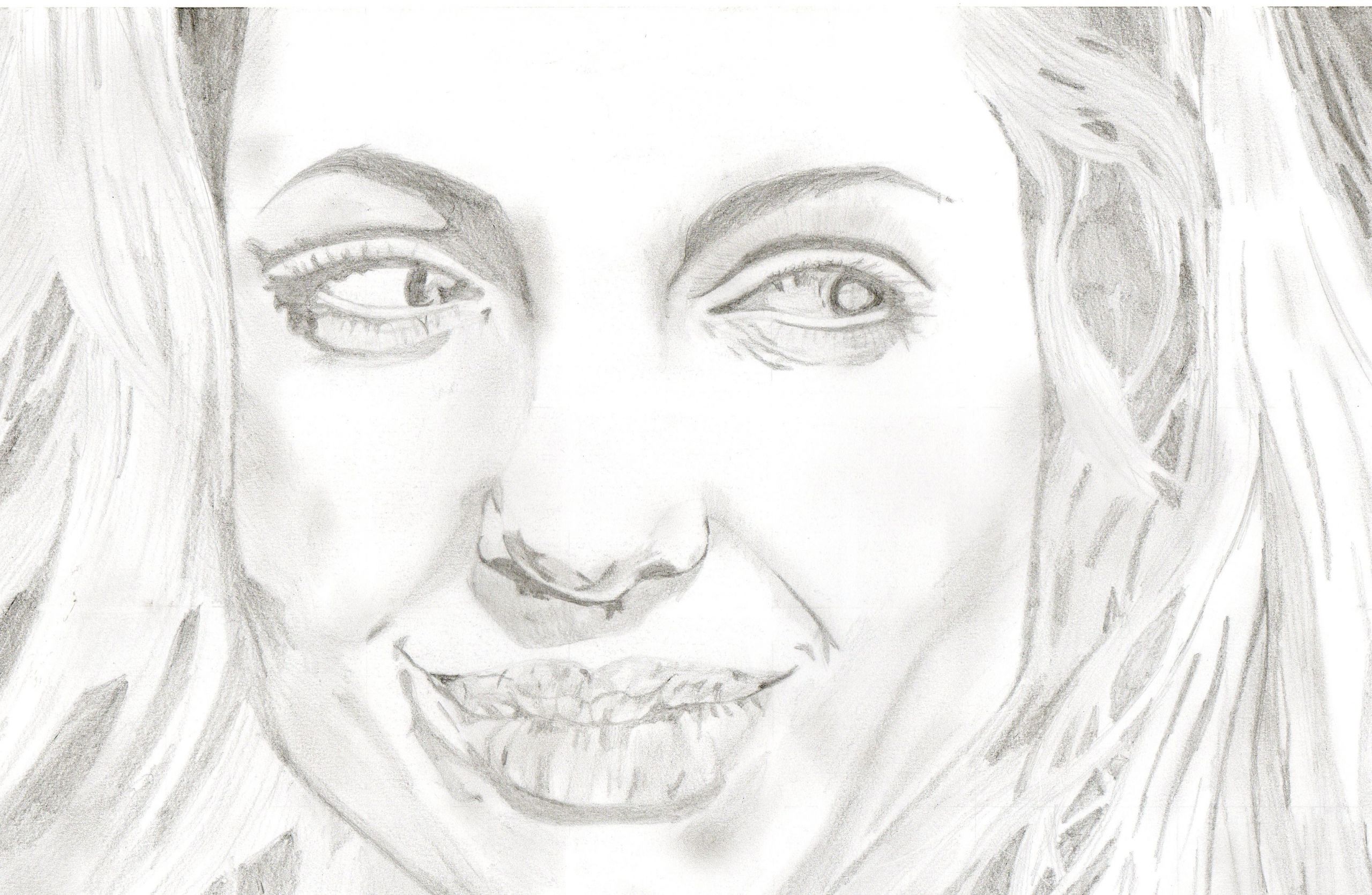 Wallpapers Art - Pencil Portraits Angelina Jolie