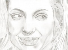  Art - Pencil Angelina Jolie