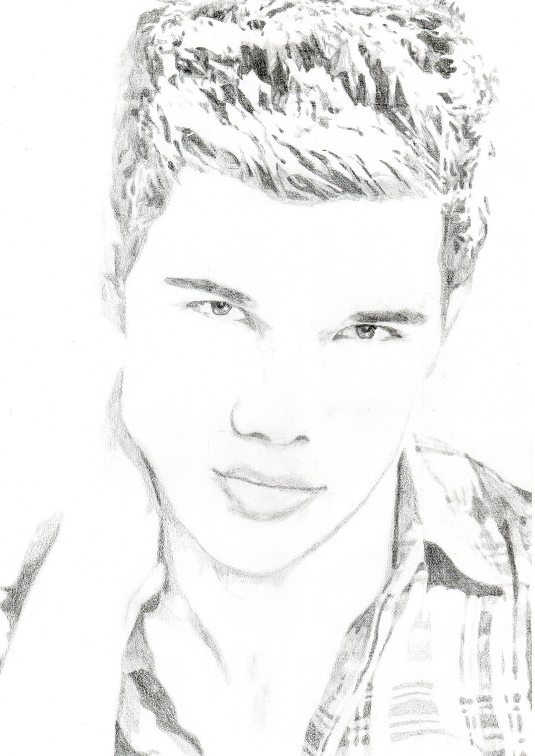 Wallpapers Art - Pencil Portraits Taylor Lautner