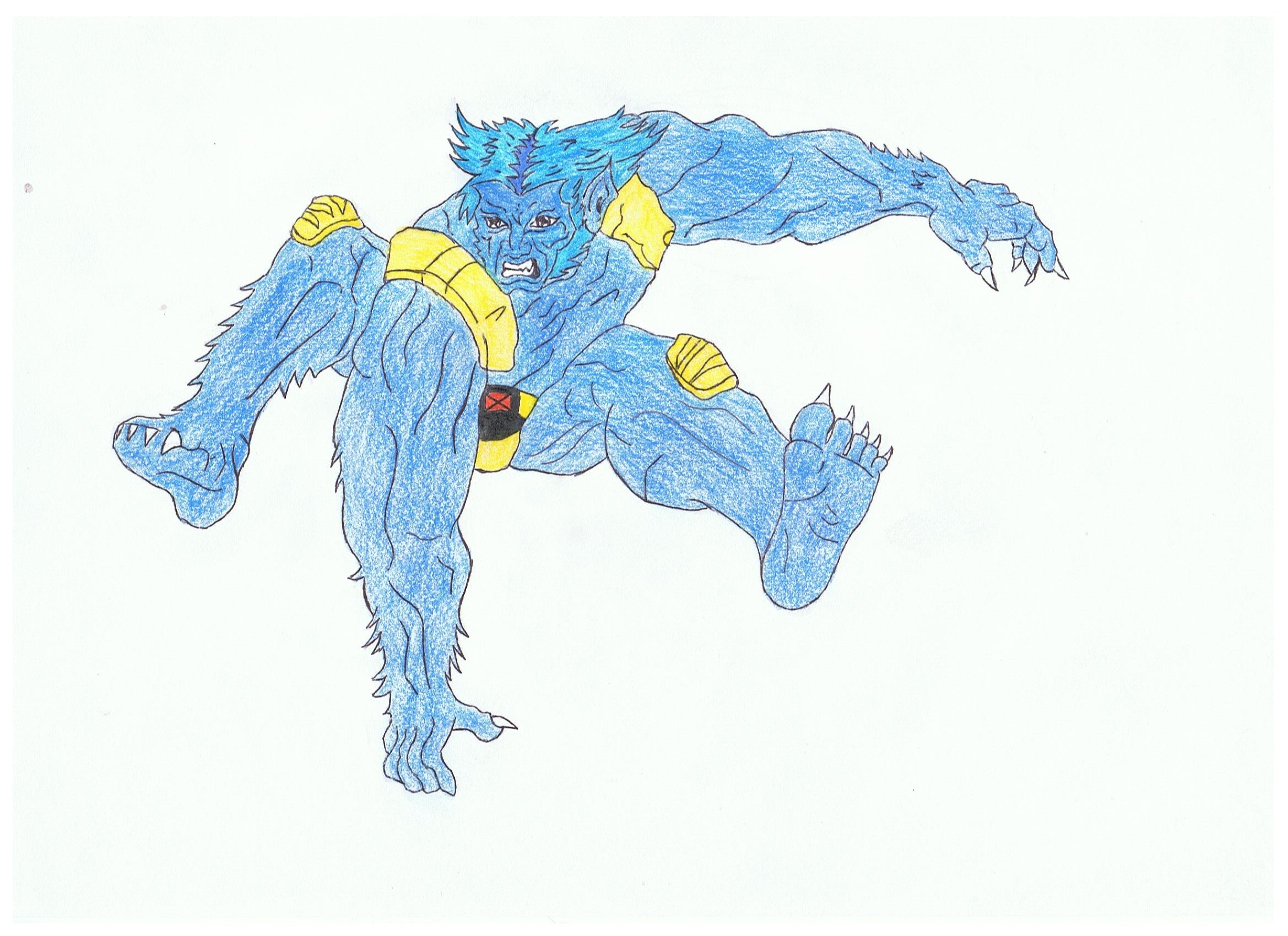 Fonds d'cran Art - Crayon BDs - X-Men Beast