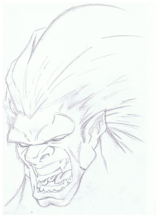 Wallpapers Art - Pencil Manga - Street Fighters Blanka