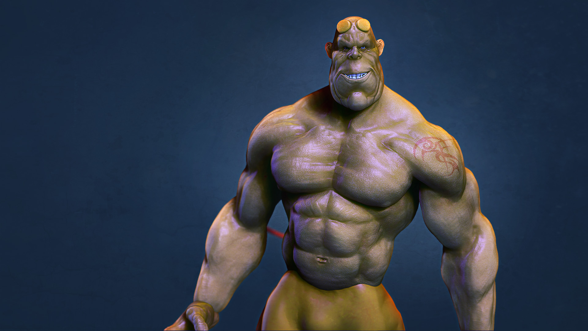 Wallpapers Digital Art 3D - Zbrush Hellboy Style