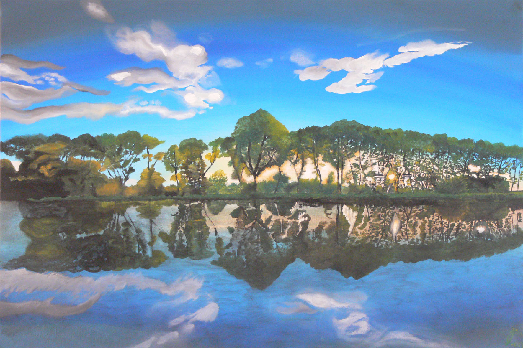 Wallpapers Art - Painting Landscapes - Misc reflet de printemps