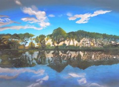  Art - Painting reflet de printemps