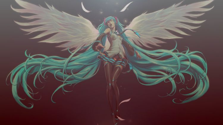 Wallpapers Manga Vocalods Hatsune miku angel 