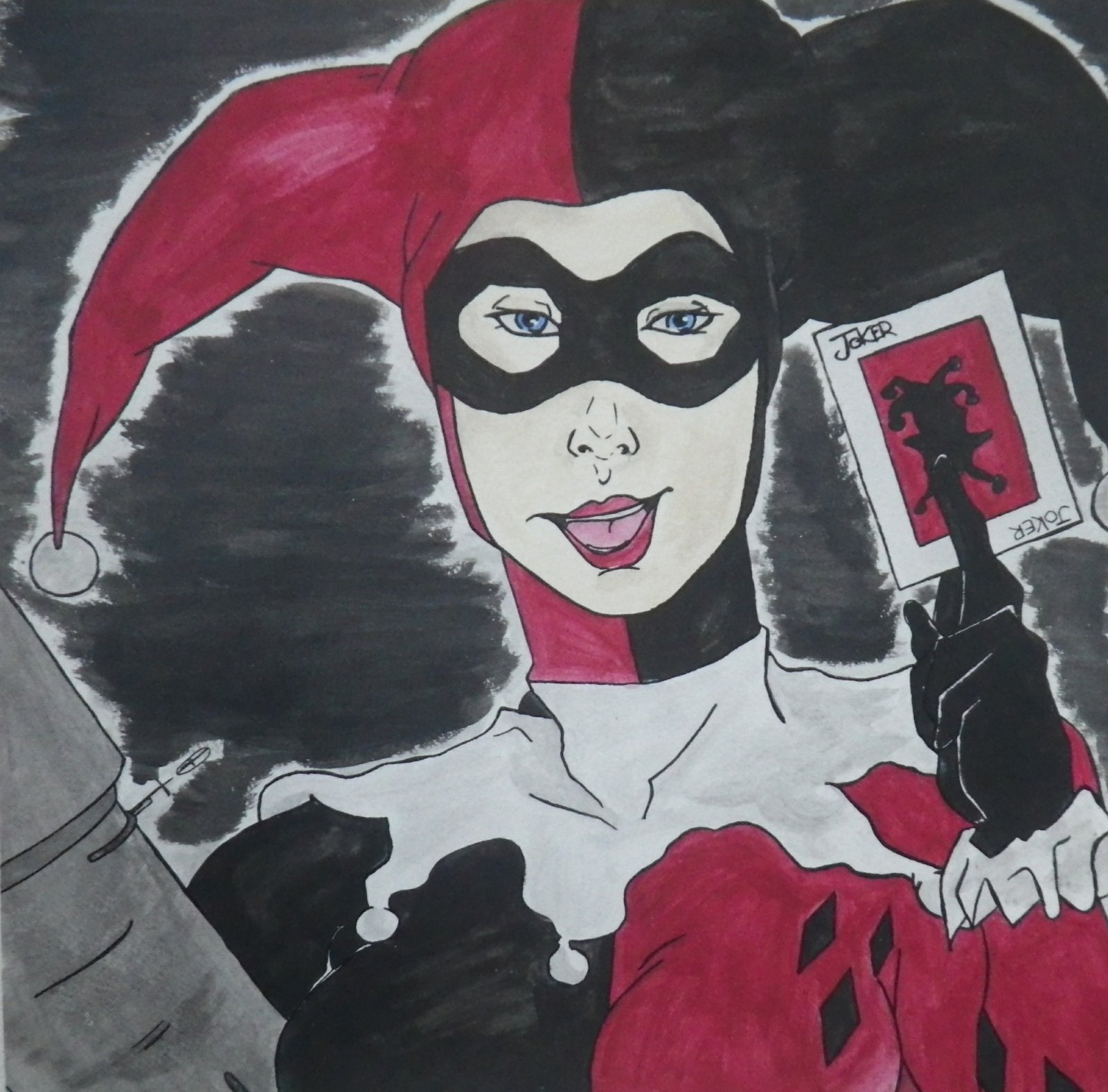 Fonds d'cran Art - Crayon BDs - Batman Harley Quinn